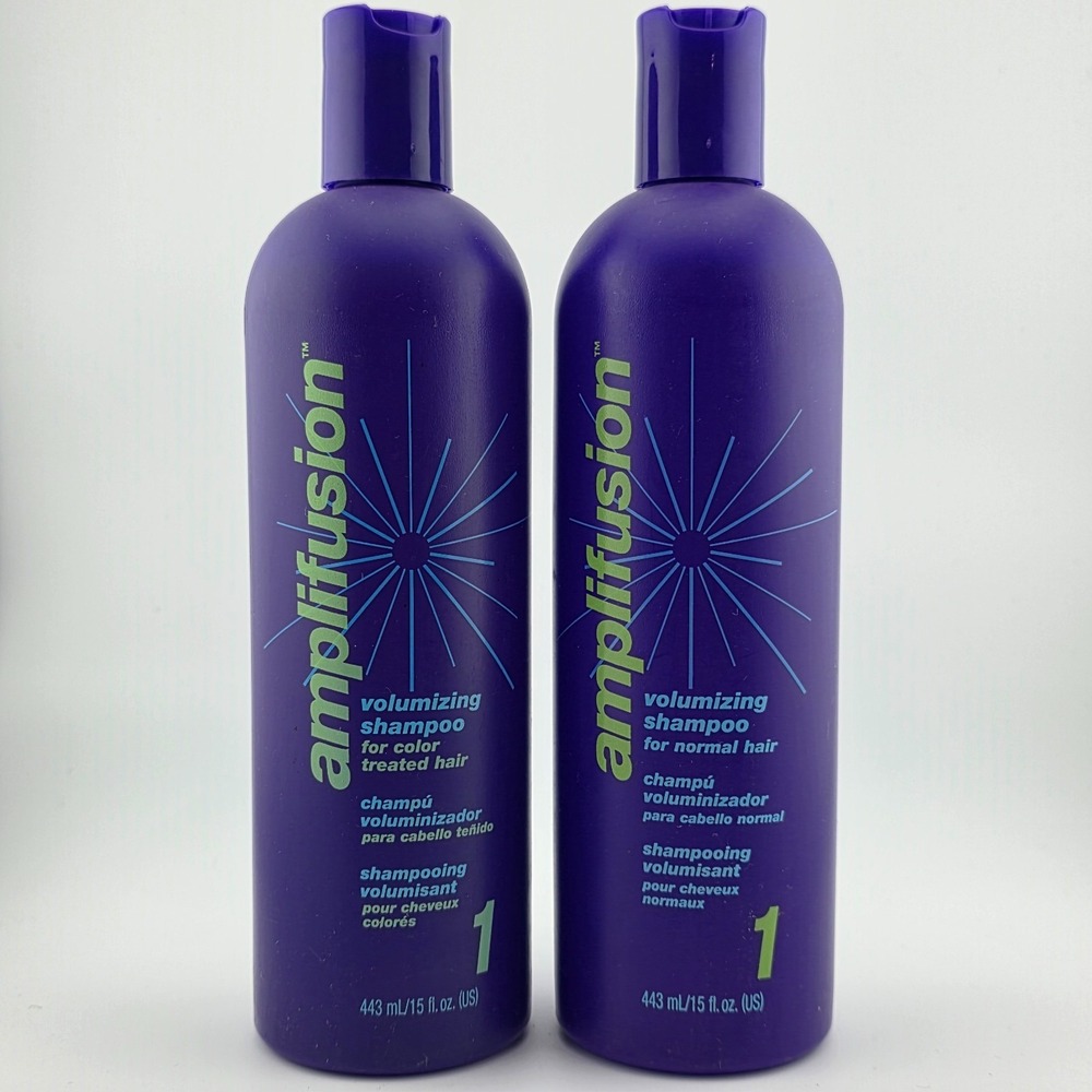 Zotos AMPLIFUSION Volumizing Shampoo for‎ Color Treated Hair LOT OF 2 - 15 fl oz